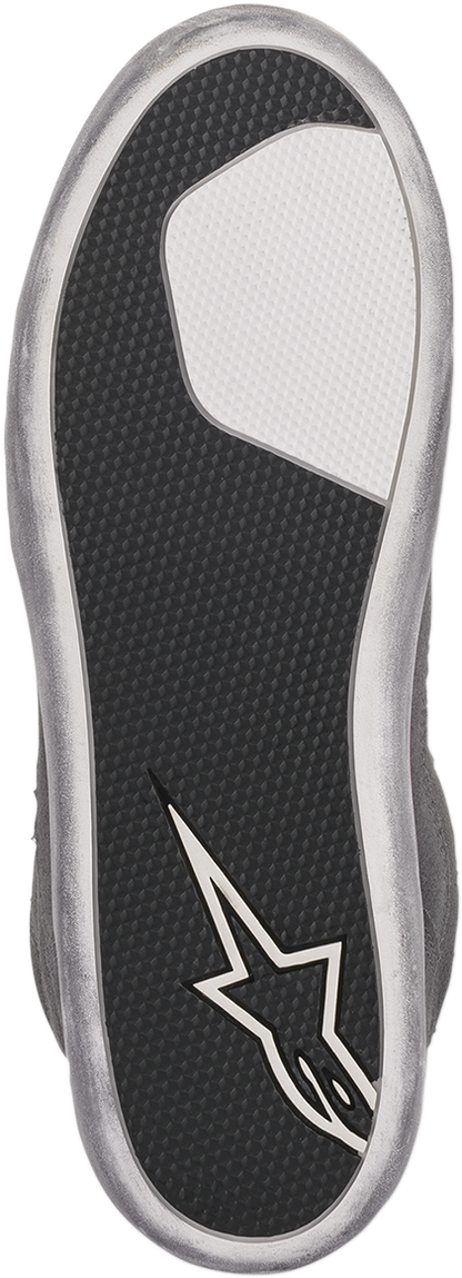 Alpinestars J-6 Waterproof Women's Shoes in gray and pink, US size 9, featuring durable design and sporty style.