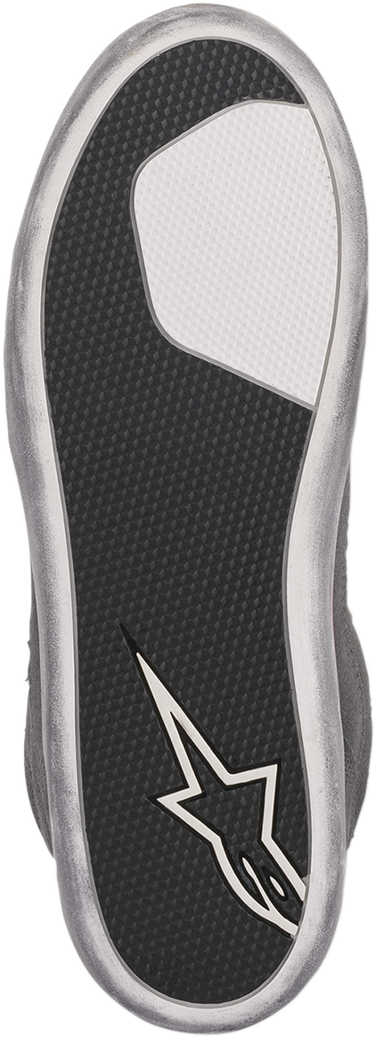Alpinestars J-6 waterproof women's shoes in gray and pink, US size 10.5, featuring a sporty design and durable material.