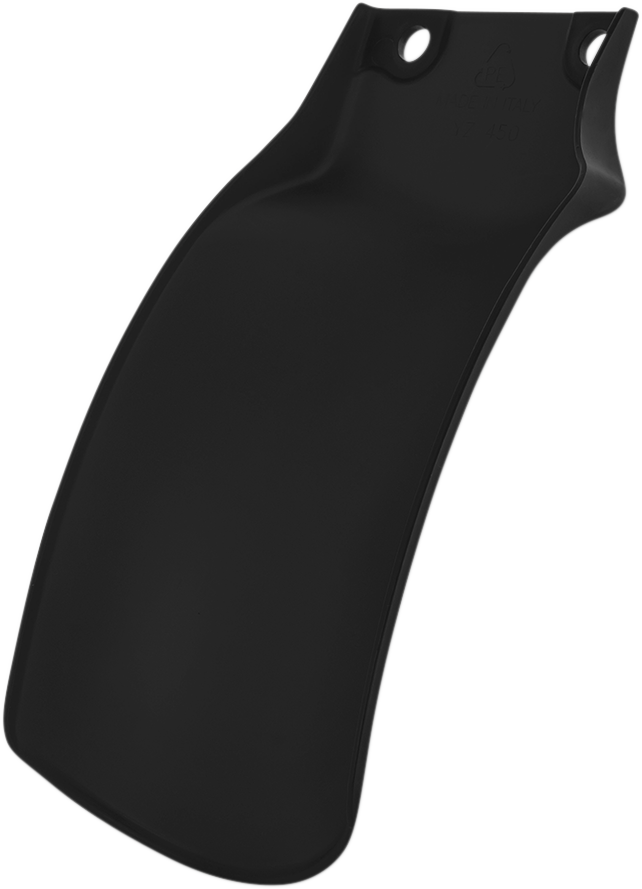 Black Acerbis mud flap designed for motorcycle body protection, featuring the Bill's Exhausts branding and durable rubber material.