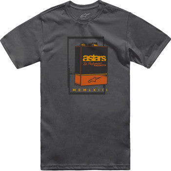 Charcoal ALPINESTARS Galun T-Shirt in 2XL, featuring the brand's logo on the front, laid flat for display.