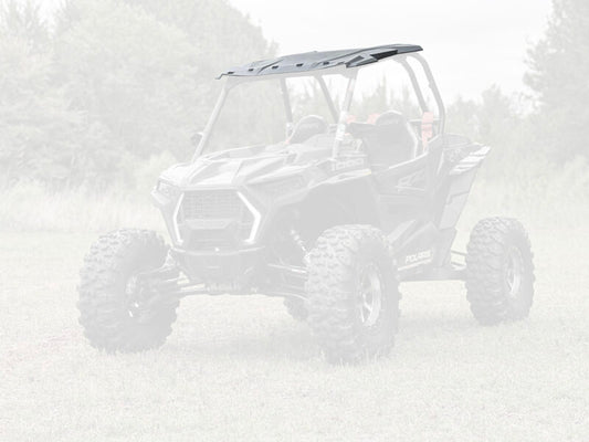 Seizmik Polaris RZR 900-1000 XP composite roof showing sturdy construction and fitment for off-road side-by-side vehicle.