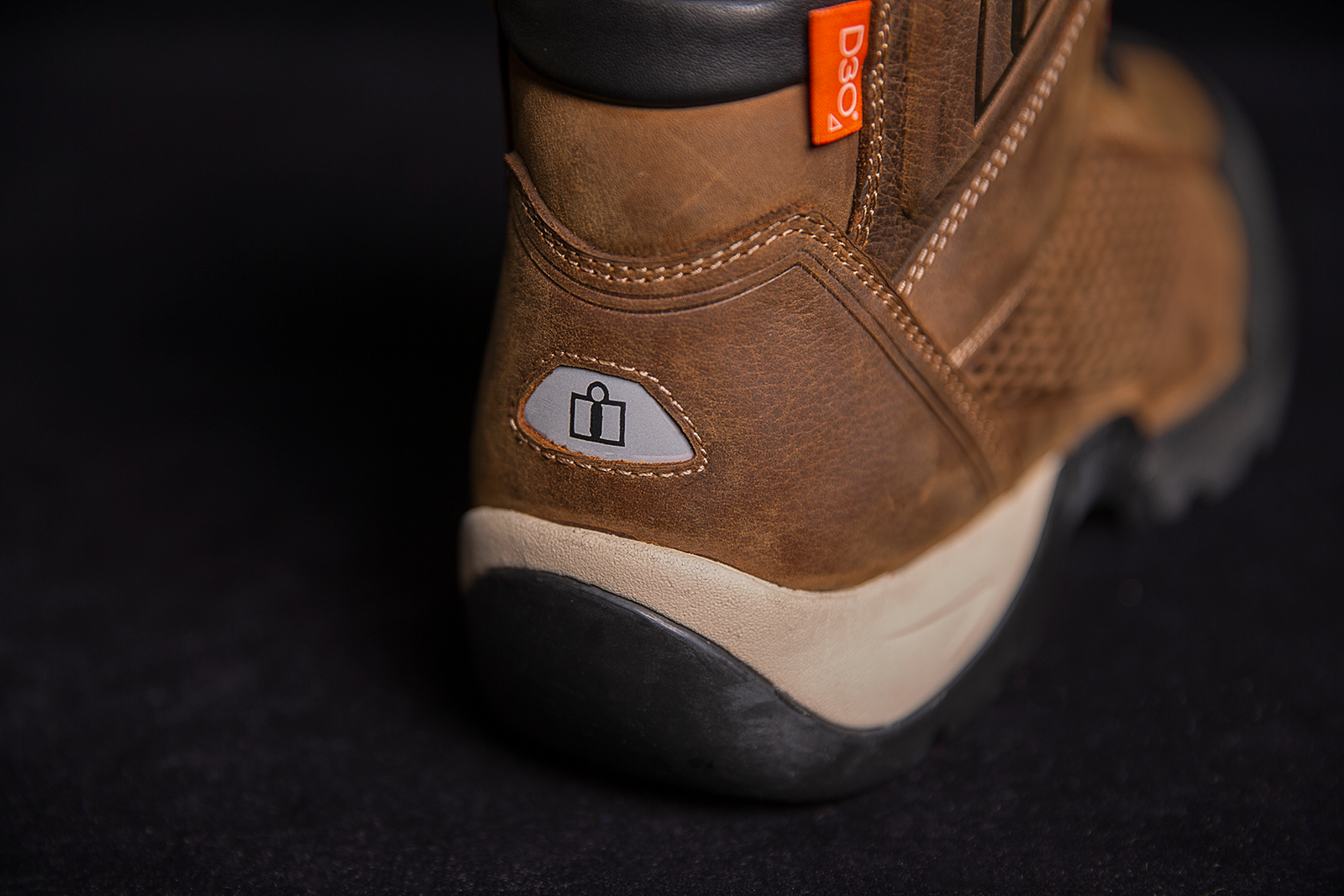 Bill's Exhausts ICON Stormhawk boots in brown, size 11.5, featuring sturdy leather construction and rugged design.