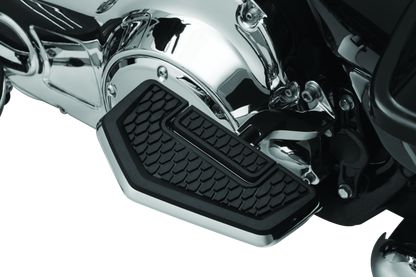 Kuryakyn Hex Folding Mini Board in chrome, motorcycle foot peg with folding design, part number 5908, without adapter