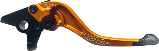 CRG RC2 Shorty brake lever in gold, motorcycle brake lever with ergonomic design and durable construction.