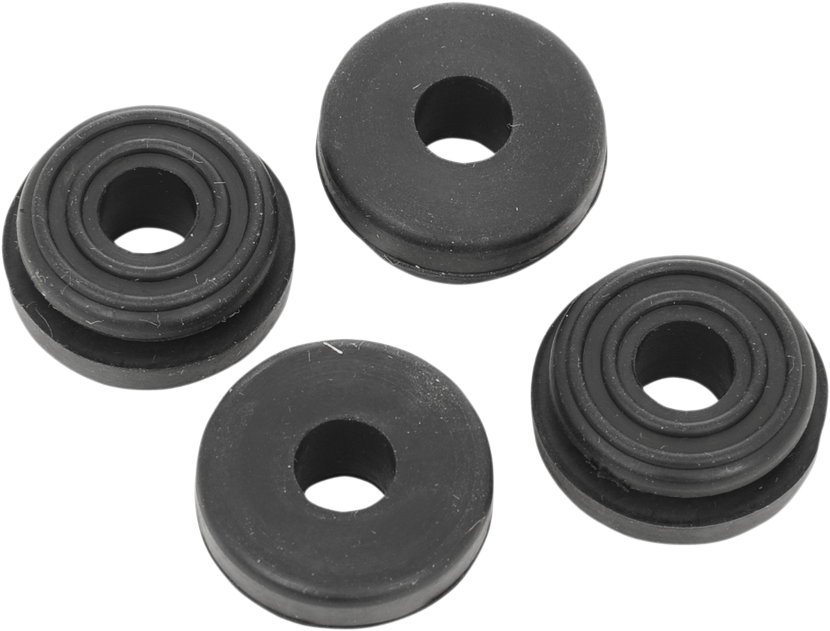 DRAG SPECIALTIES replacement saddlebag grommets, OEM style mounting for hard saddlebags, 4-pack, motorcycle accessory