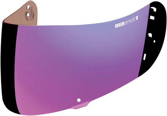 ICON Optics™ Shield RST Purple helmet parts, clear shield with purple tint, designed for motorcycle helmets by Bill's Exhausts