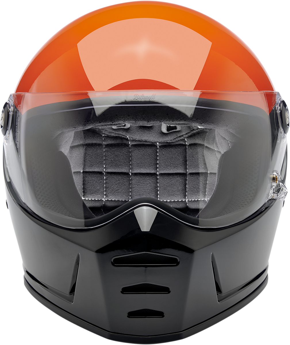 BILTWELL Lane Splitter Helmet - Gloss Podium Orange/Gray/Black - Medium 1004-550-103 - Howling Moto