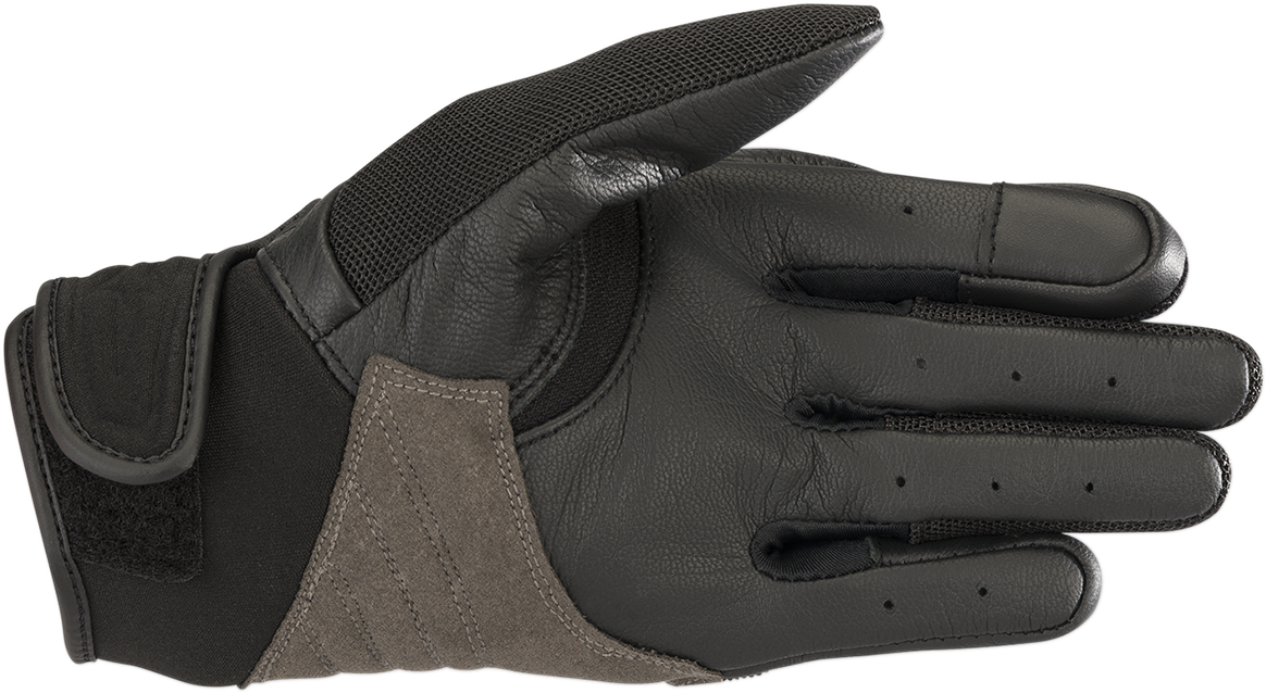 Alpinestars Women Stella Shore Gloves in black and fuchsia, XS size, featuring protective design and sporty style.