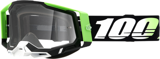 100% Racecraft 2 Goggles - Kalkuta - Clear 50009-00006 - Howling Moto