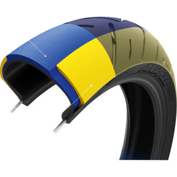 Michelin Anakee Road front motorcycle tire 120/70R19 with 60V load index, shown with tread pattern and sidewall details