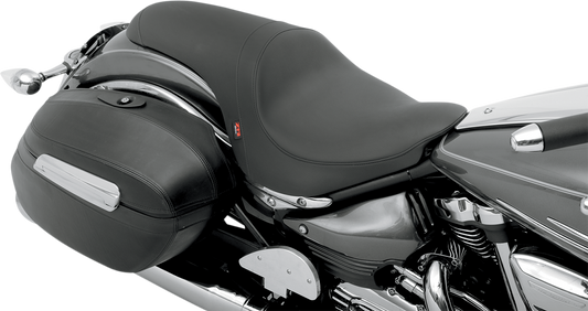 Z1R Predator Seat for Roadliner, smooth black motorcycle seat with ergonomic design and cushioning for comfortable rides