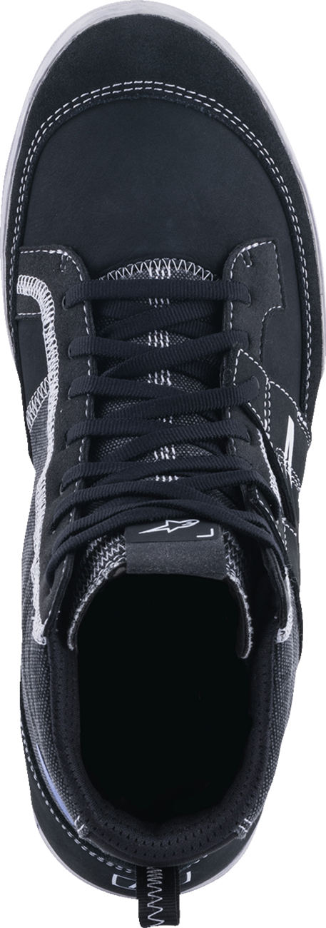 Alpinestars Ageless shoes in black and white, US size 9.5, displayed on a plain background.