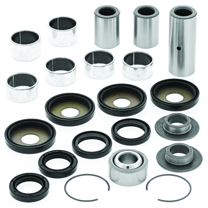QuadBoss Yamaha YFM350X Warrior linkage repair kit for models 1987-1996, includes replacement parts for suspension linkage.