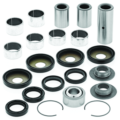 QuadBoss Yamaha YFM350X Warrior linkage repair kit for models 1987-1996, includes replacement parts for suspension linkage.