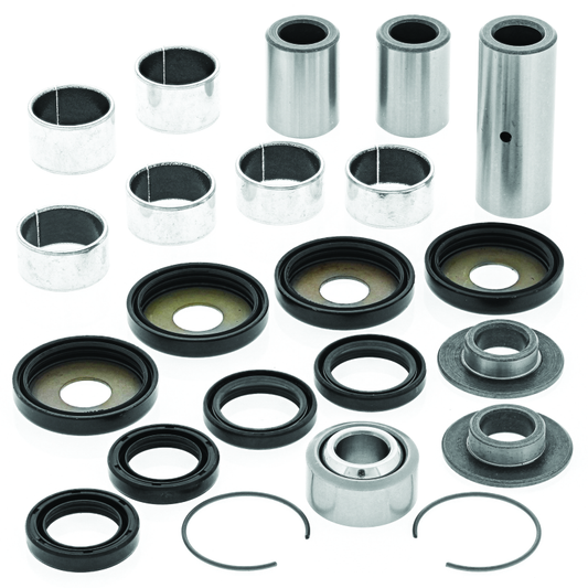 QuadBoss Yamaha YFM350X Warrior linkage repair kit for models 1987-1996, includes replacement parts for suspension linkage.