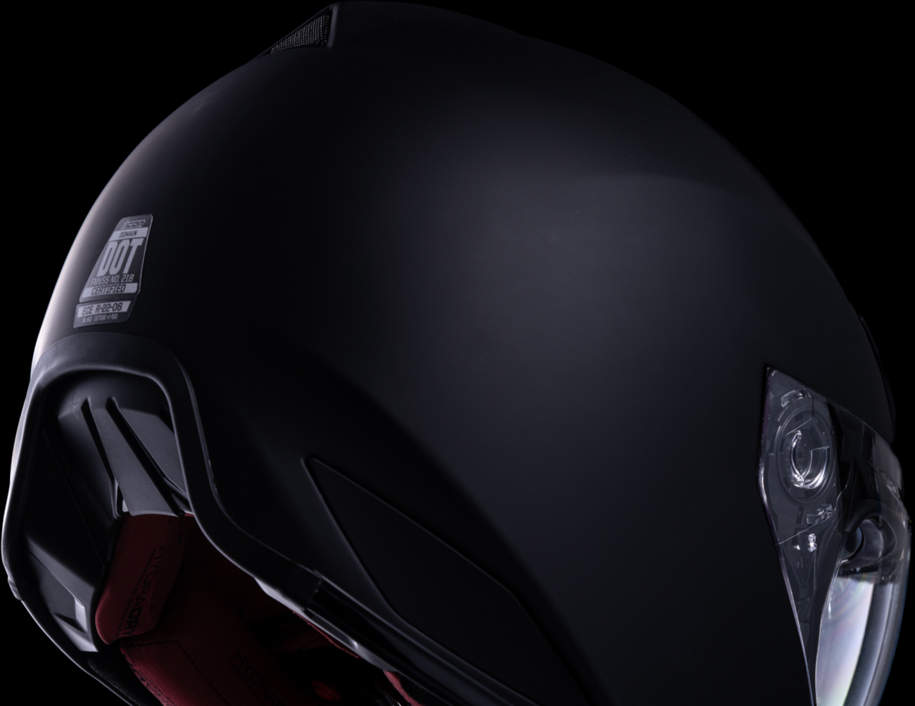 Bill's Exhausts ICON Domain™ Helmet in rubatone finish, medium size, stylish motorcycle helmet with sleek design.