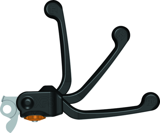 ProTaper XPS front brake lever for Honda 150-450cc motorcycles, black metal lever with textured grip surface.