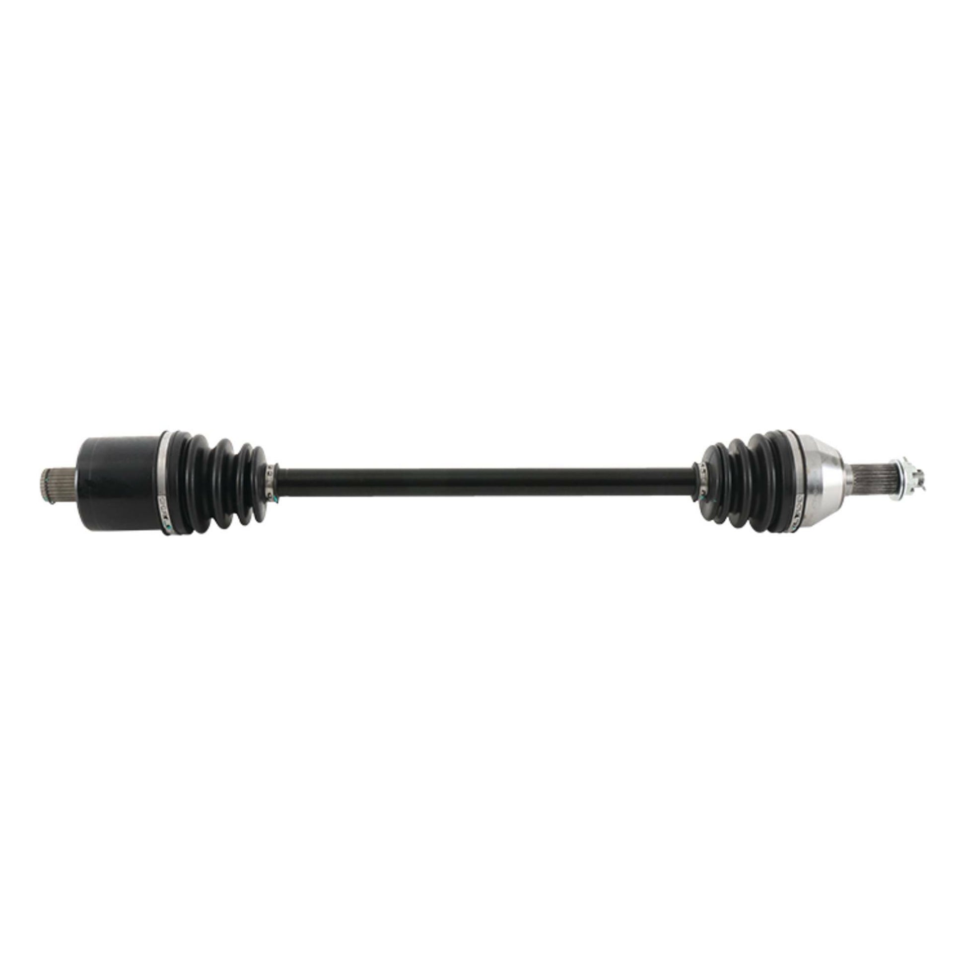 ALL BALLS axle for precise OEM fitment and durability, shown in the image with detailed metal construction.