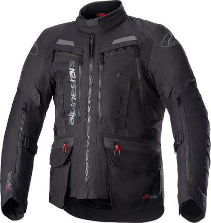 Black Alpinestars Bogota Pro Drystar® motorcycle jacket in 3XL, featuring protective design and durable fabric.