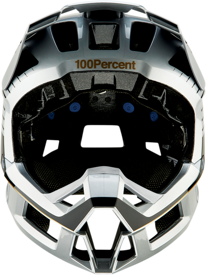 100% Trajecta Helmet - Fidlock - Ranelagh - Silver - Large 80003-00015 - Howling Moto