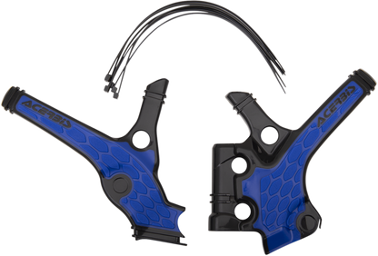 ACERBIS X-Grip Frame Guards - Black/Blue N/F 22 YZ85 2736391004 - Howling Moto