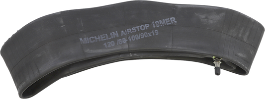 Michelin 19-inch standard inner tube with center/side metal valve for TR-4 bikes, made for reliable tire inflation.
