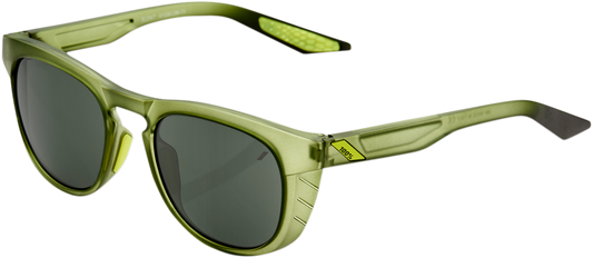 100% Slent Sunglasses - Olive - Gray Green 61035-296-74 - Howling Moto