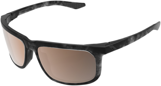 100% Hakan Sunglasses - Black Havana - Bronze 61036-259-73 - Howling Moto