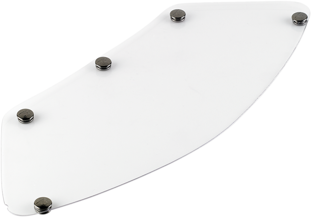 Clear BILT WELL Gringo Blast Shield helmet part in size L/2XL, designed for motorcycle helmets, showing the transparent shield in the image.