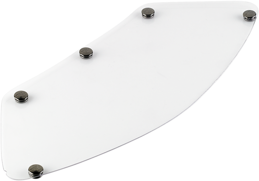 Clear BILT WELL Gringo Blast Shield helmet part in size L/2XL, designed for motorcycle helmets, showing the transparent shield in the image.