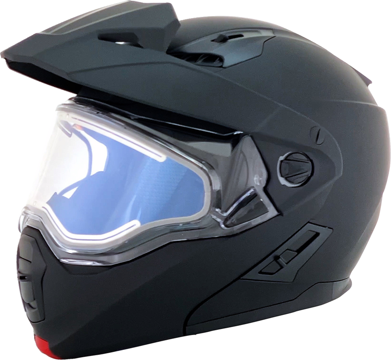 Bill's Exhausts AFX FX-111DS snow helmet in matte black, electric style, 2XL size, with a sleek aerodynamic design.