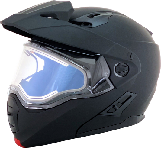 Bill's Exhausts AFX FX-111DS Snow Helmet in matte black, large size, with electric features, sturdy helmet for winter sports.