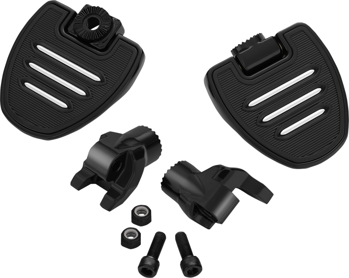 Bill's Exhausts SHOW CHROME Mini Driver Floorboards for Ryker, engine accessories with a chrome finish, shown in the image.