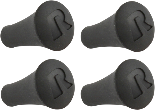 Black RAM MOUNTS Post Cap X-Grip engine mount from Bill's Exhausts with textured surface and secure fitting.