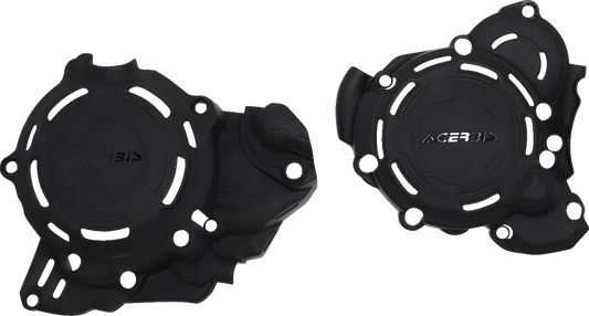 Black Acerbis X-Power Kit body for Husqvarna and KTM motorcycles, designed to enhance performance and fitment.