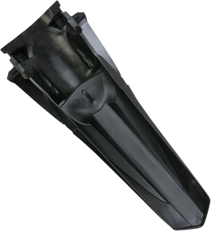 Acerbis black rear fender for motorcycles, designed by Bill's Exhausts, showing the sleek, curved body part in a close-up view.