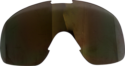 BILTWELL Overland Goggle Lens in gold and smoke mirror finish, designed for motorcycle goggles by Bill's Exhausts.