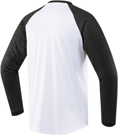 Bill's Exhausts ICON Status Gold Jersey, medium size with bold branding and stylish design on the fabric.