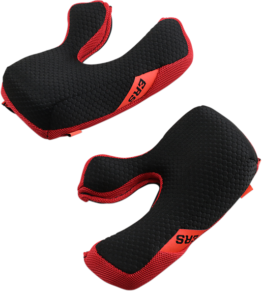Alpinestars Supertech M8/M10 cheek pads in 2XL size, motorcycle helmet parts with padding and fabric lining.