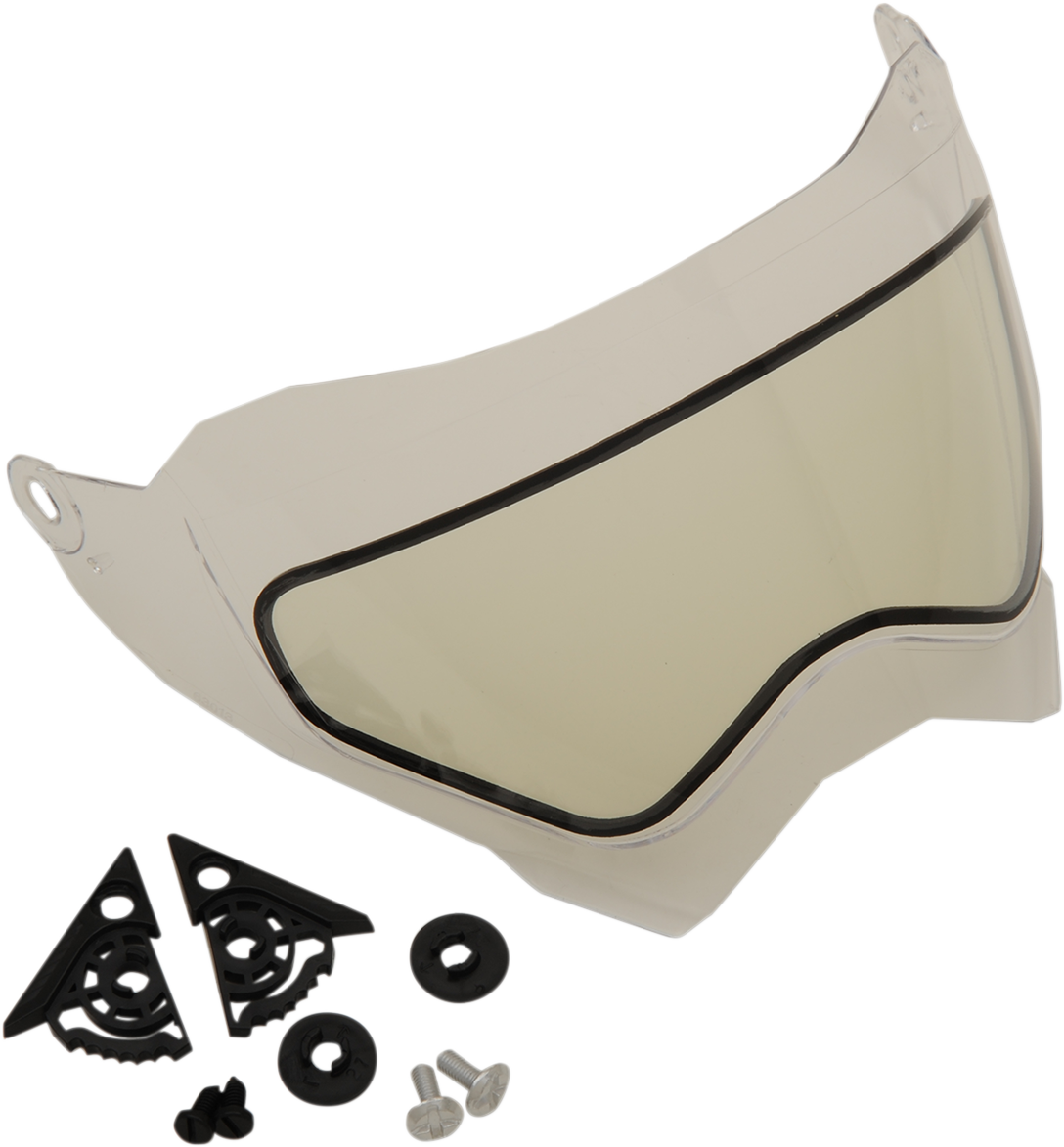 Bill's Exhausts AFX FX-41DS helmet with clear dual lens shield, featuring a streamlined helmet design and secure fit.