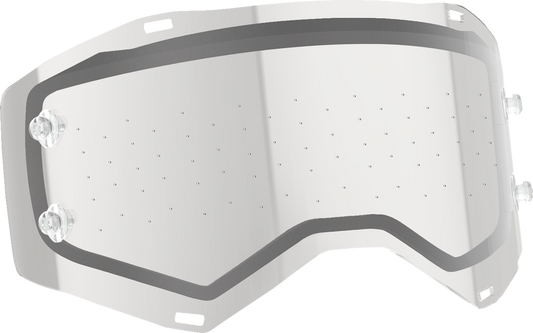 Bill's Exhausts Scott Prospect/Fury lens with 1mm dual anti-stick clear lens for motorcycle helmets, featuring durable construction.