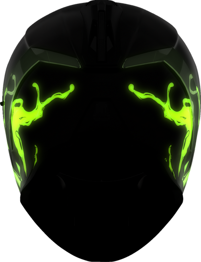 Bill's Exhausts ICON Airform™ helmet in dark black, MIPS® safety helmet, size 2XL, featuring sleek design and secure fit.
