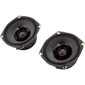 Bill's Exhausts SHOW CHROME 4.5-inch midrange speakers for GL1800 motorcycle, featuring chrome finish and durable design.