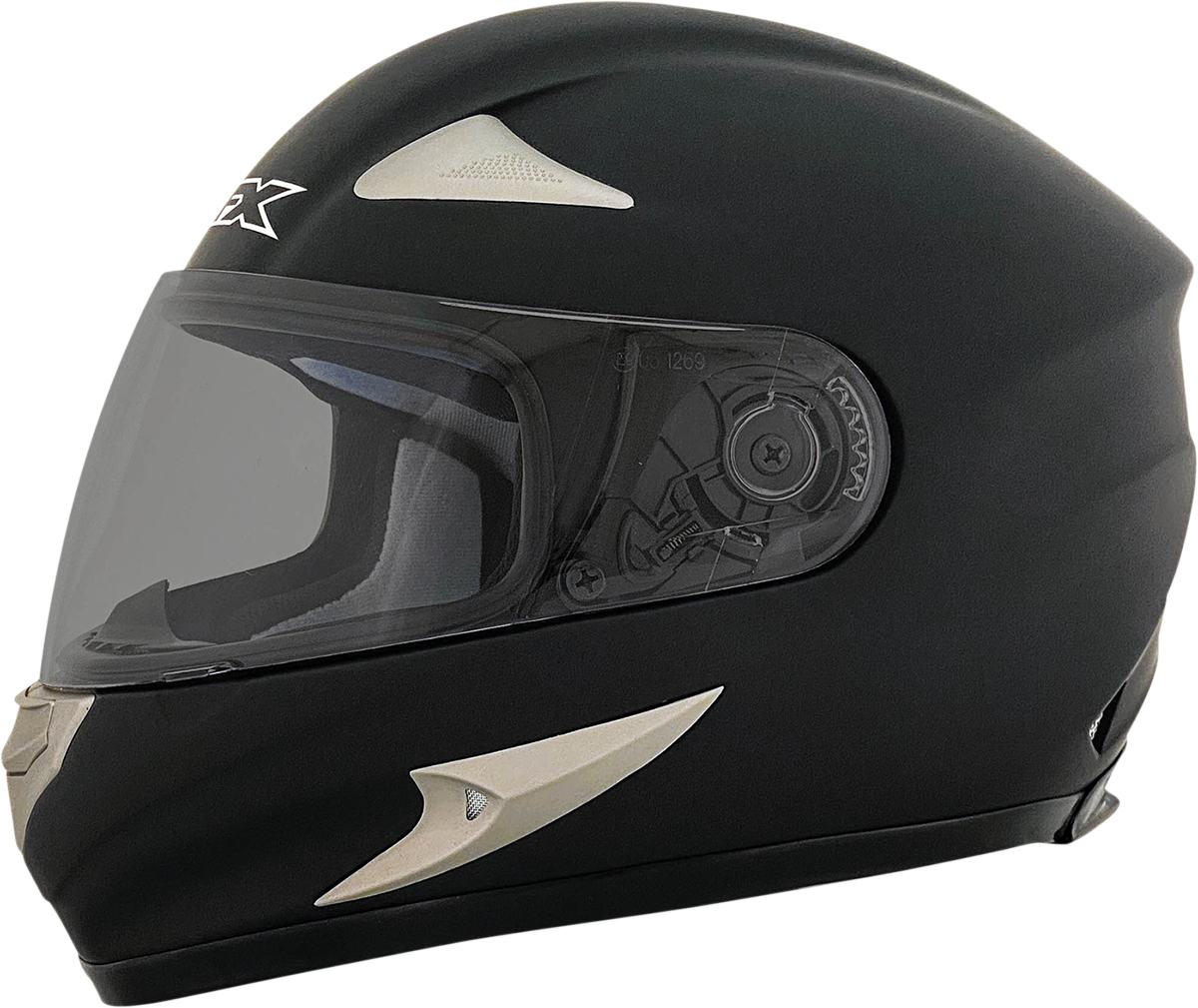 Bill's Exhausts AFX FX-90/FX-Magnus shield in smoke, outer view showing the sleek, transparent motorcycle shield with tinted smoke finish.