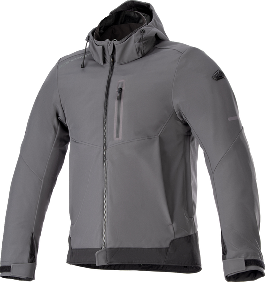 Alpinestars Neo Waterproof Jacket in gray and black, 2XL, featuring a sleek design with waterproof material and adjustable features.
