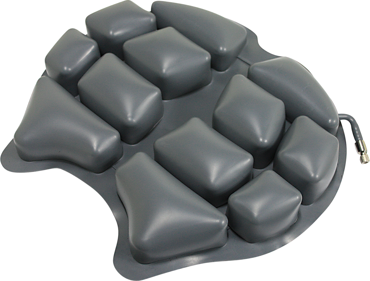 Black Wild Ass Cushion air seat saddle for engine by Bill's Exhausts, classic saddle style with ergonomic design.
