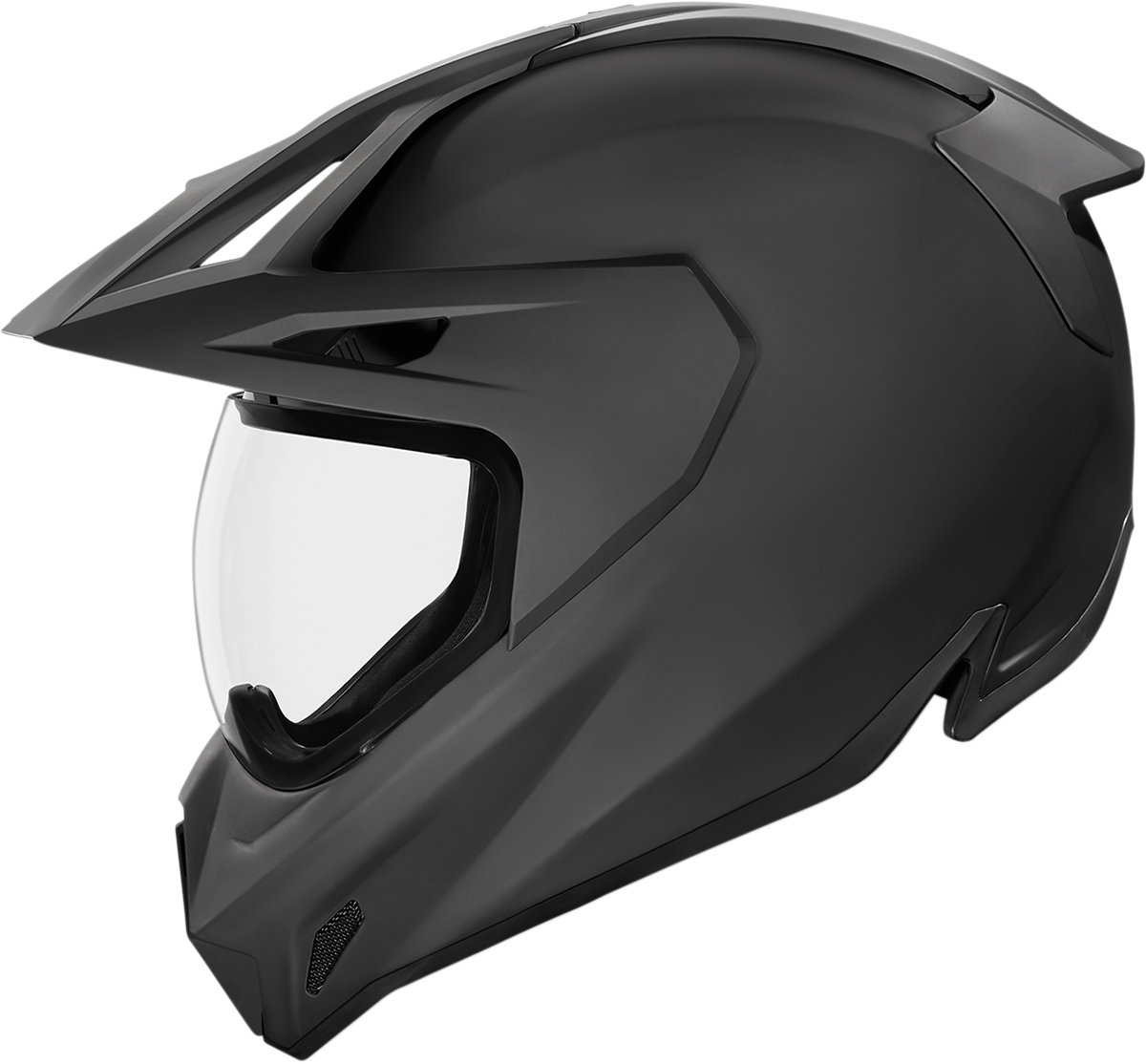 Bill's Exhausts ICON Variant Pro™ helmet in black rubatone, XS size, with sleek motorcycle helmet design and matte finish.