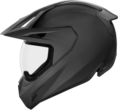 Bill's Exhausts ICON Variant Pro™ helmet in black rubatone, XS size, with sleek motorcycle helmet design and matte finish.
