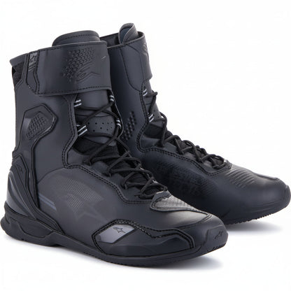 Alpinestars Superfaster Shoe in black, US 11.5, showing the sleek design and sporty details of this high-performance footwear.