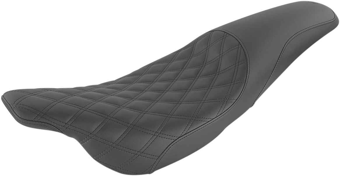 SADDLEMEN Profiler Seat - Front Lattice/Rear Smooth - Black - FL 897-07-149 - Howling Moto